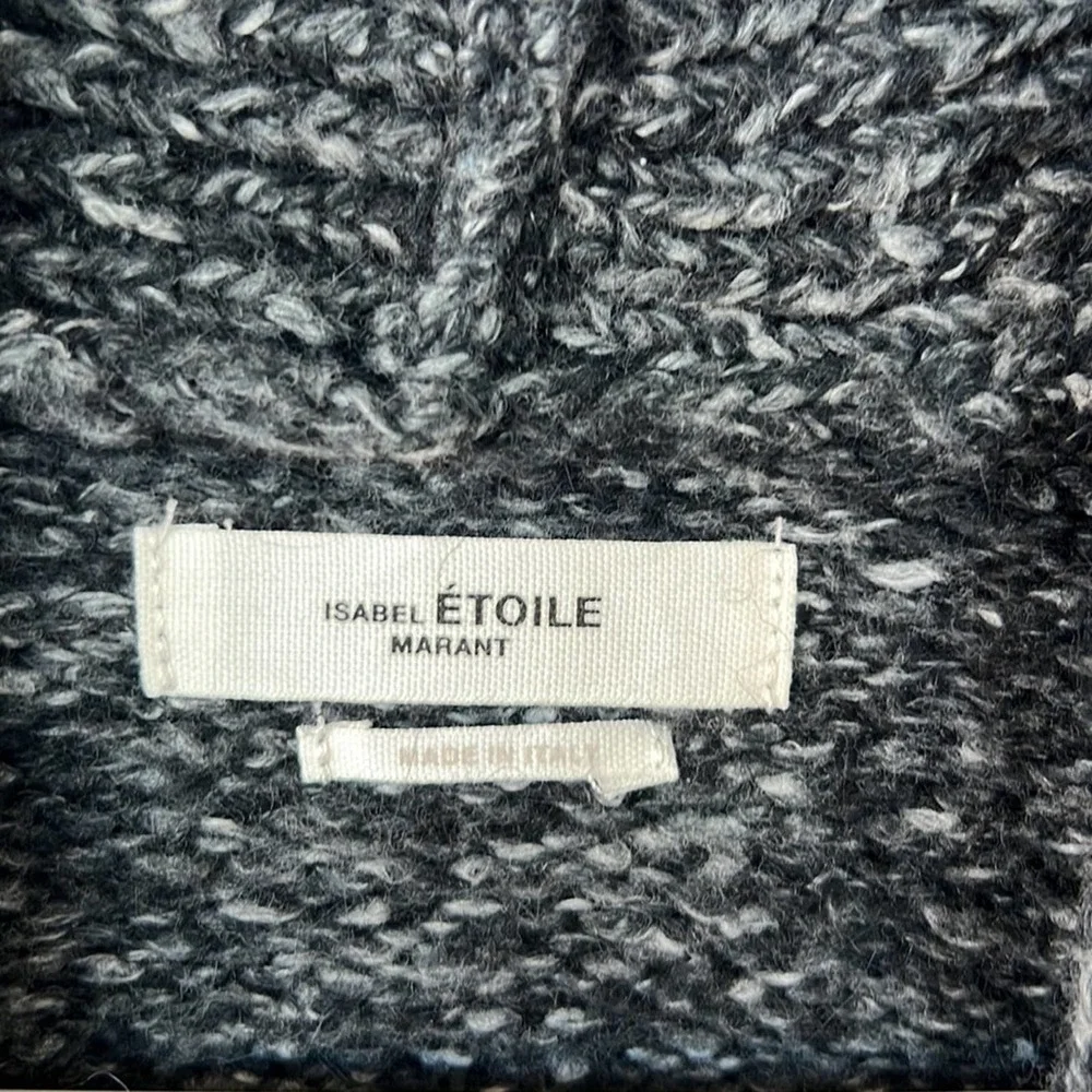 Isabel Marant Hamilton Grey Marled Oversized Cardigan Sweater - Picture 4 of 6